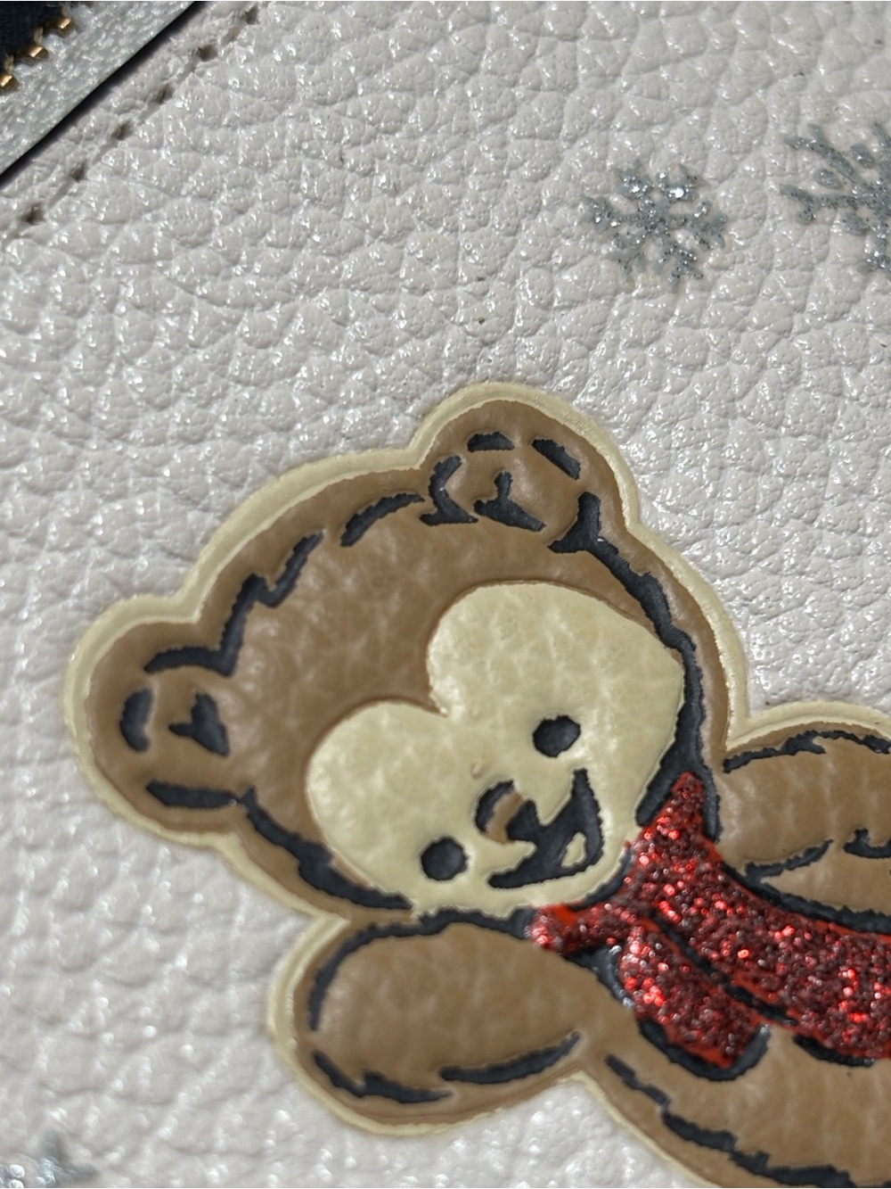 Coach Winter  Teddy Bear Coin Pouch Keychain - Picture 8 of 8